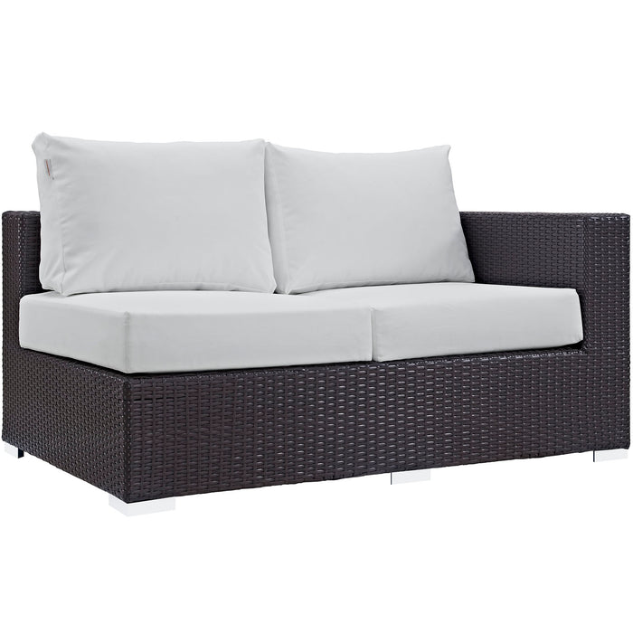 Convene Outdoor Patio Right Arm Loveseat 1841-EXP-WHI