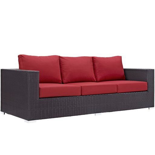 Convene Outdoor Patio Sofa 1844-EXP-RED