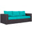 Convene Outdoor Patio Sofa 1844-EXP-TRQ