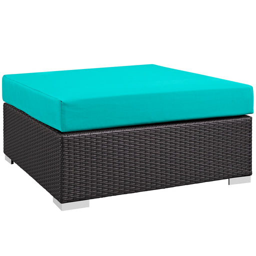 Convene Outdoor Patio Large Square Ottoman 1845-EXP-TRQ