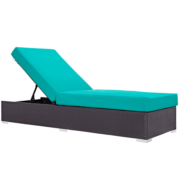 Convene Outdoor Patio Chaise Lounge 1846-EXP-TRQ