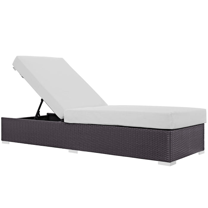 Convene Outdoor Patio Chaise Lounge 1846-EXP-WHI