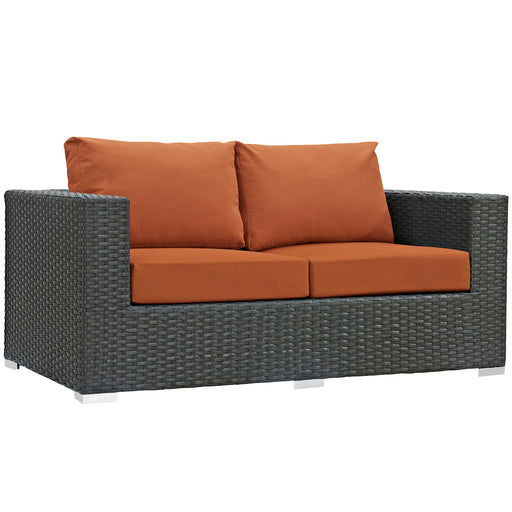 Sojourn Outdoor Patio Sunbrella® Loveseat 1851-CHC-TUS