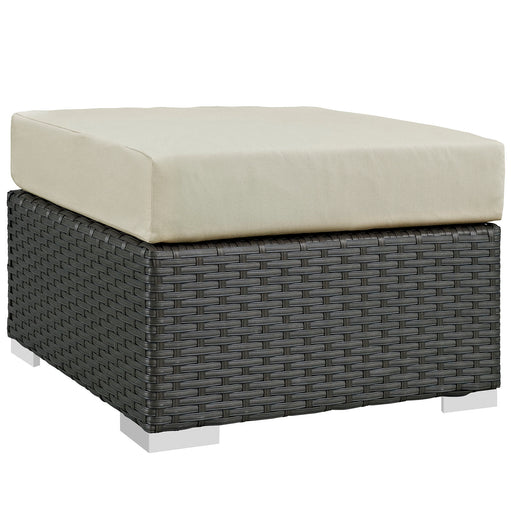 Sojourn Outdoor Patio Sunbrella® Ottoman 1855-CHC-BEI