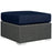 Sojourn Outdoor Patio Sunbrella® Ottoman 1855-CHC-NAV