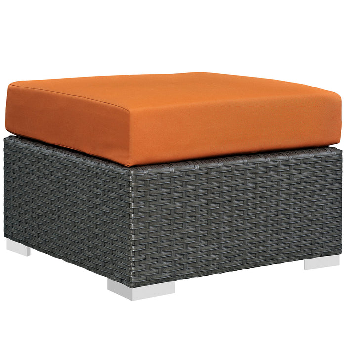 Sojourn Outdoor Patio Sunbrella® Ottoman 1855-CHC-TUS