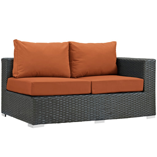 Sojourn Outdoor Patio Sunbrella® Right Arm Loveseat 1857-CHC-TUS