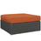 Sojourn Outdoor Patio Sunbrella® Square Ottoman 1861-CHC-TUS