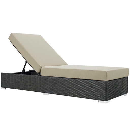 Sojourn Outdoor Patio Sunbrella® Chaise Lounge 1862-CHC-BEI