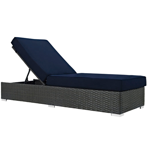 Sojourn Outdoor Patio Sunbrella® Chaise Lounge 1862-CHC-NAV