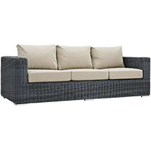 Summon Outdoor Patio Sunbrella® Sofa 1874-GRY-BEI