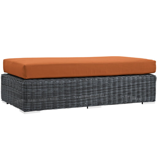 Summon Outdoor Patio Sunbrella® Rectangle Ottoman 1877-GRY-TUS