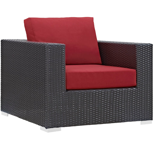 Convene Outdoor Patio Armchair 1906-EXP-RED