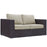 Convene Outdoor Patio Loveseat 1907-EXP-BEI