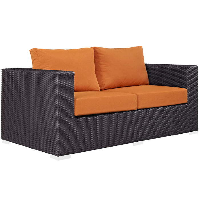 Convene Outdoor Patio Loveseat 1907-EXP-ORA