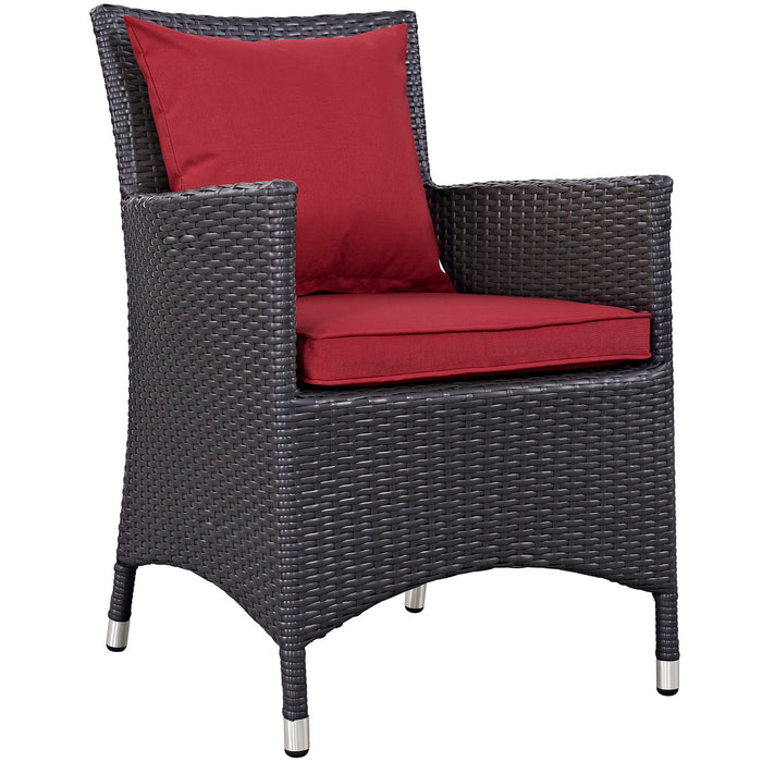 Convene Dining Outdoor Patio Armchair 1913-EXP-RED