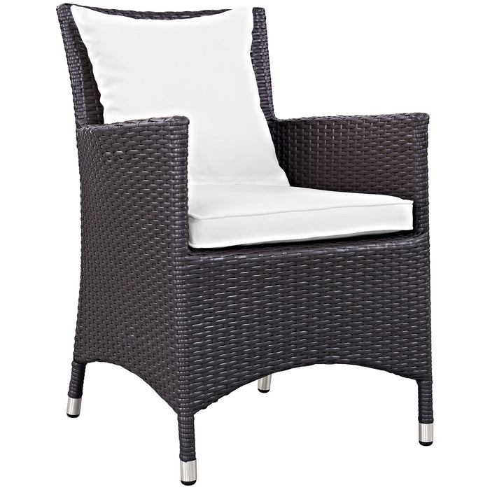 Convene Dining Outdoor Patio Armchair 1913-EXP-WHI