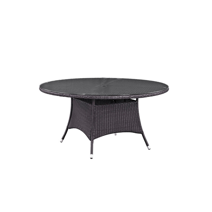 Convene 59" Round Outdoor Patio Dining Table 1918-EXP