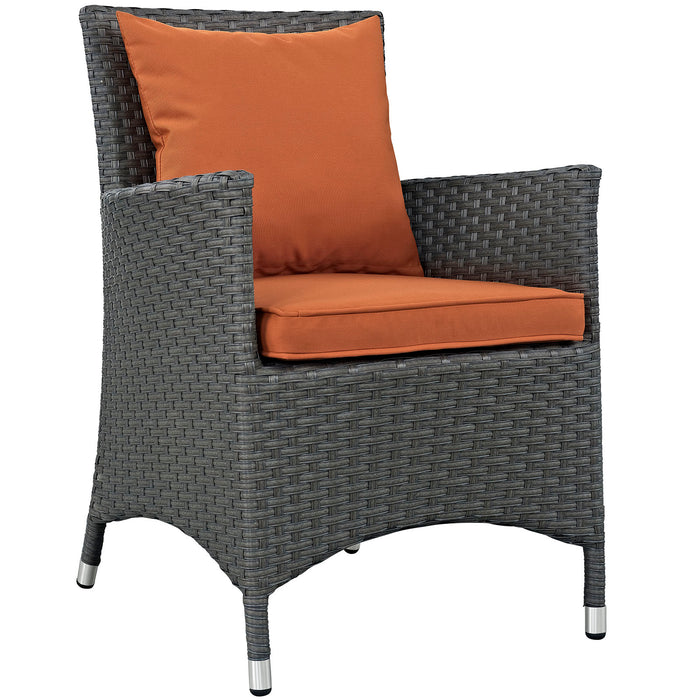 Sojourn Dining Outdoor Patio Sunbrella® Armchair 1924-CHC-TUS