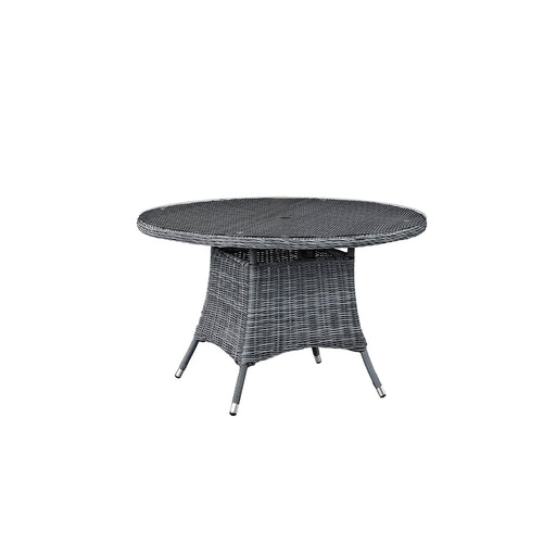 Summon 47" Round Outdoor Patio Dining Table 1938-GRY