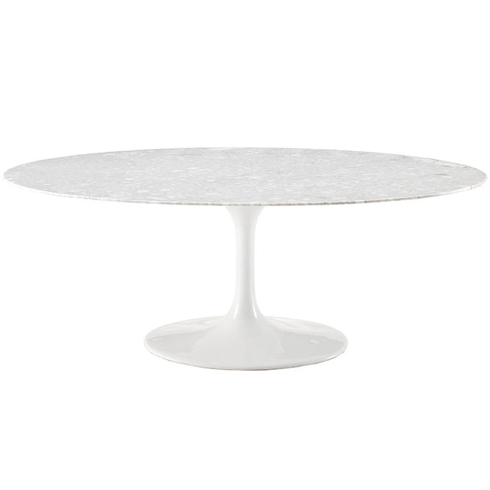 Lippa 78" Marble Dining Table 194-WHI