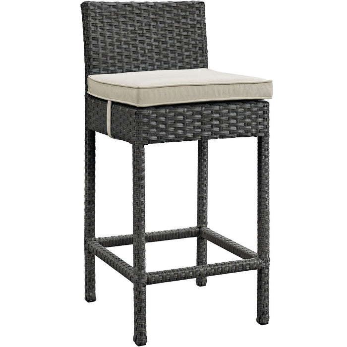 Sojourn Outdoor Patio Sunbrella® Bar Stool 1957-CHC-BEI