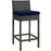 Sojourn Outdoor Patio Sunbrella® Bar Stool 1957-CHC-NAV