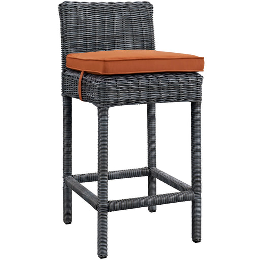 Summon Outdoor Patio Sunbrella® Bar Stool 1960-GRY-TUS