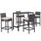 Convene 5 Piece Outdoor Patio Pub Set 1964-EXP-BEI-SET