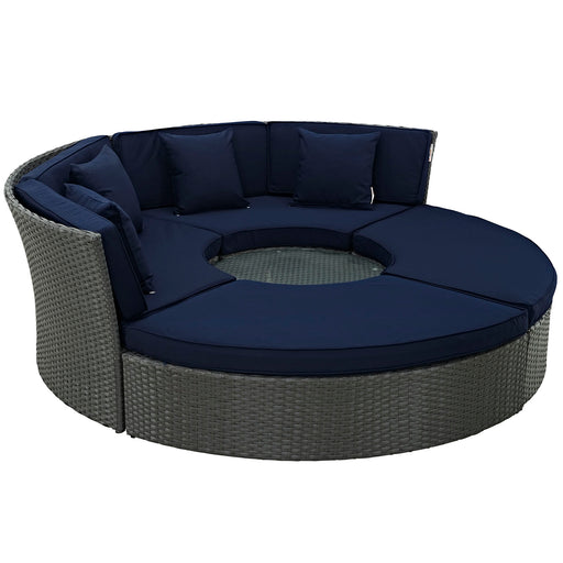 Sojourn Outdoor Patio Sunbrella® Daybed 1984-CHC-NAV-SET