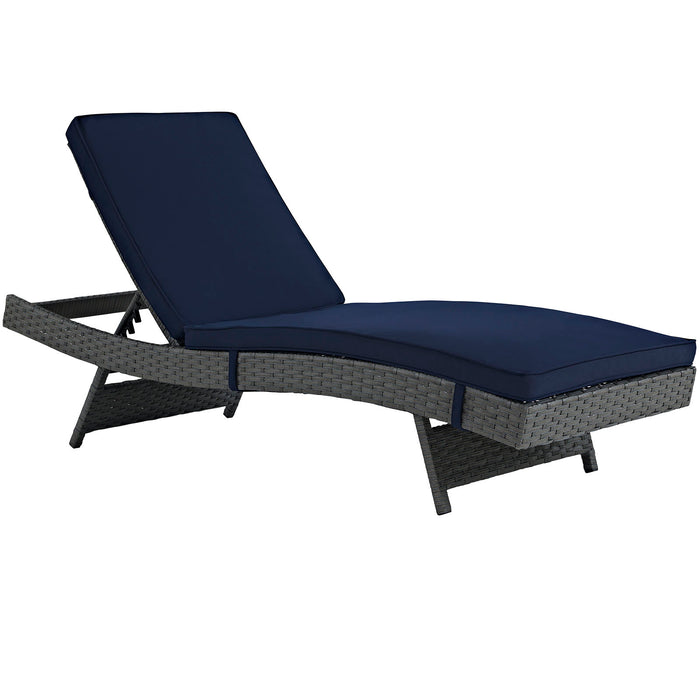 Sojourn Outdoor Patio Sunbrella® Chaise 1985-CHC-NAV