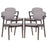 Spunk Dining Armchair Set of 4 1998-WAL-GRY-SET