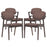 Spunk Dining Armchair Set of 4 1998-WAL-MOC-SET