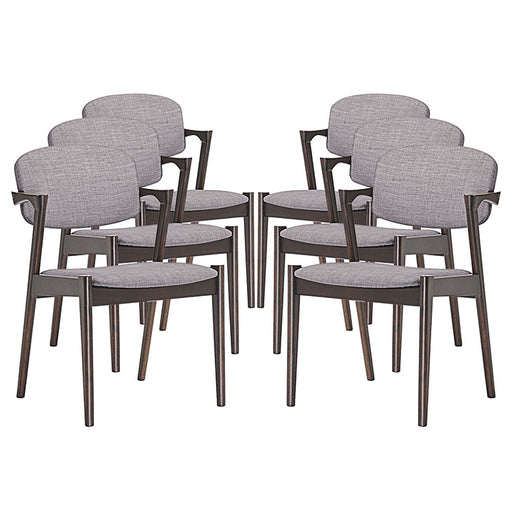 Spunk Dining Armchair Set of 6 1999-WAL-GRY-SET