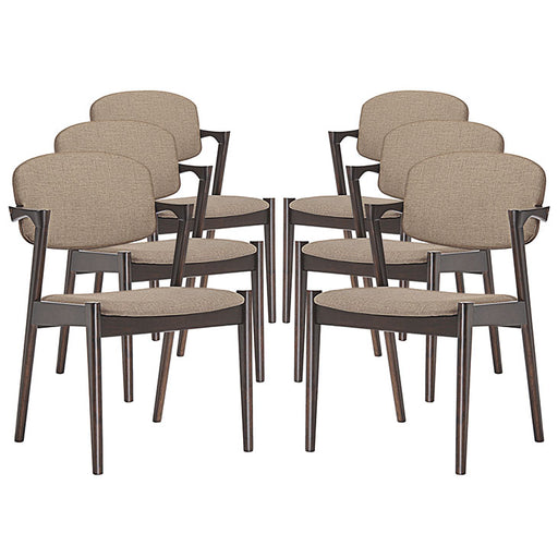 Spunk Dining Armchair Set of 6 1999-WAL-LAT-SET