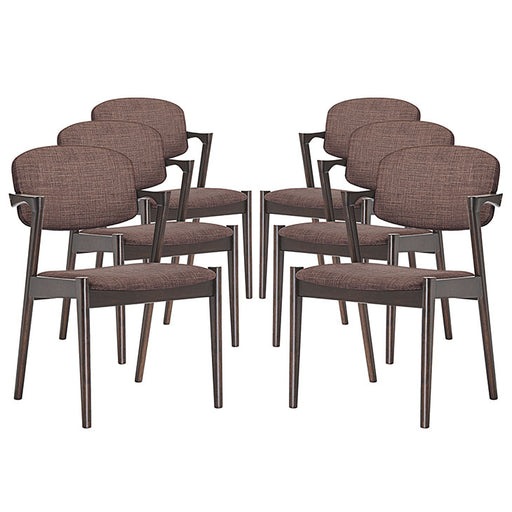 Spunk Dining Armchair Set of 6 1999-WAL-MOC-SET