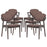 Spunk Dining Armchair Set of 6 1999-WAL-MOC-SET