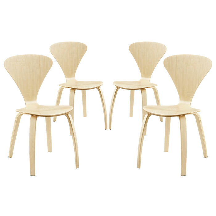 Vortex Dining Chairs Set of 4 2000-NAT-SET