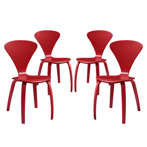 Vortex Dining Chairs Set of 4 2000-RED-SET