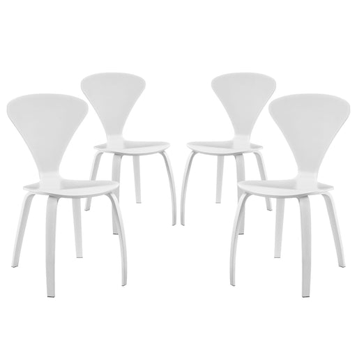 Vortex Dining Chairs Set of 4 2000-WHI-SET