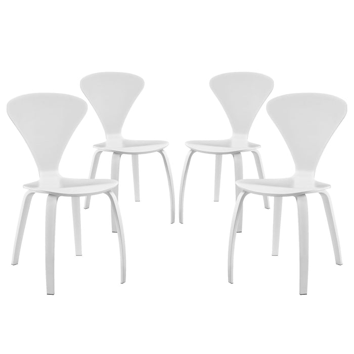 Vortex Dining Chairs Set of 4 2000-WHI-SET