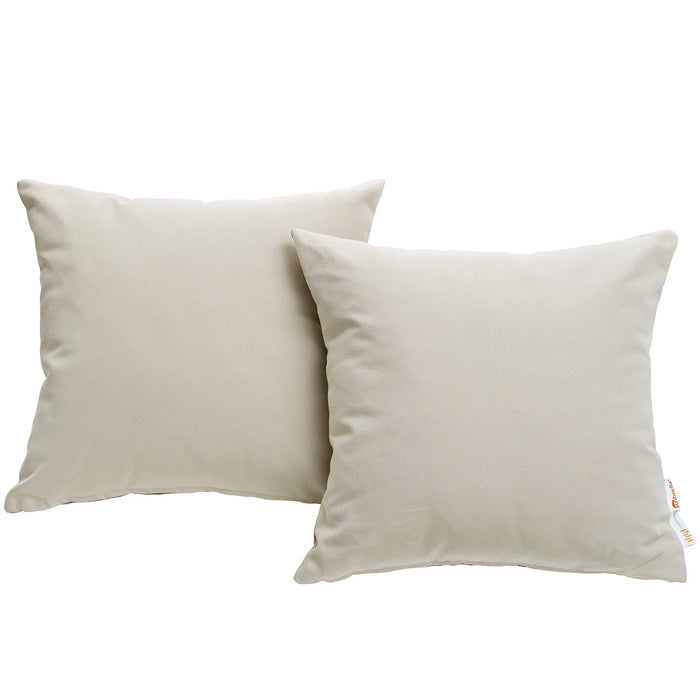 Summon 2 Piece Outdoor Patio Pillow Set 2002-BEI