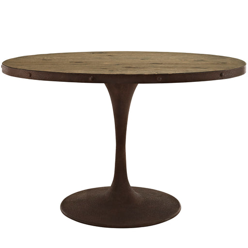 Drive 47" Oval Wood Top Dining Table 2009-BRN-SET