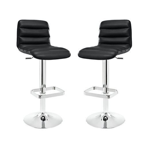 Ripple Bar Stool Set of 2 2011-BLK-SET