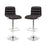 Ripple Bar Stool Set of 2 2011-BRN-SET