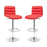 Ripple Bar Stool Set of 2 2011-RED-SET