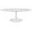 Lippa 48" Oval-Shaped Artificial Marble Coffee Table 2022-WHI