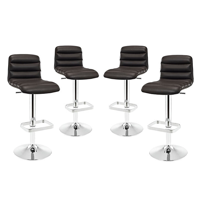 Ripple Bar Stool Set of 4 2023-BRN-SET