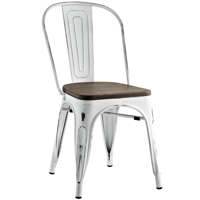 Promenade Bamboo Side Chair 2028-WHI