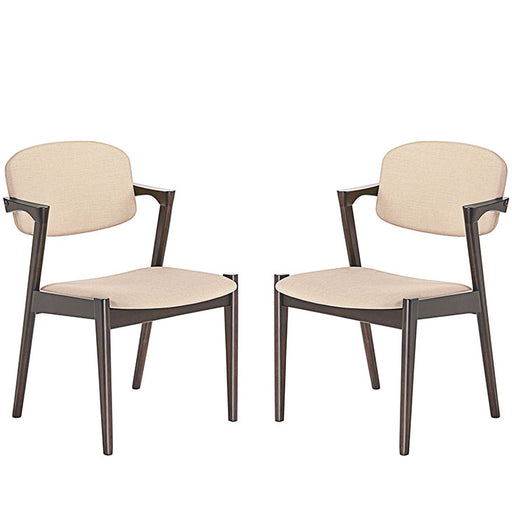 Spunk Dining Armchair Set of 2 2045-WAL-BEI-SET